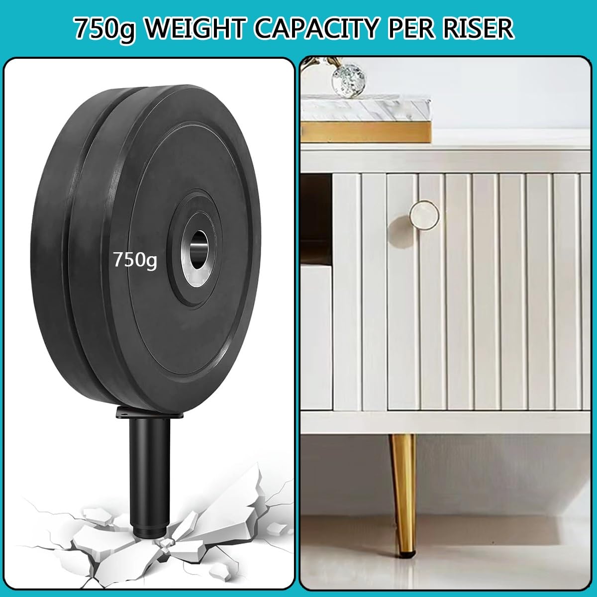 Generico Gambe Per Mobili Da 8/10/12 CM, Piedini Rotondi Regolabili In Metallo Divano, Confezione 4 Piedi Di Supporto Tavolo, Per Poltrona, Letto, Cassettiera(Nero,25cm/9.8in(4pcs))