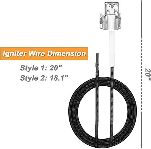 Miniatura 3 de Piezas de repuesto para kit de encendido de parrilla, para Charbroil, Expert Grill, Dyna Glo, Kenmore, botón universal de 2 salidas