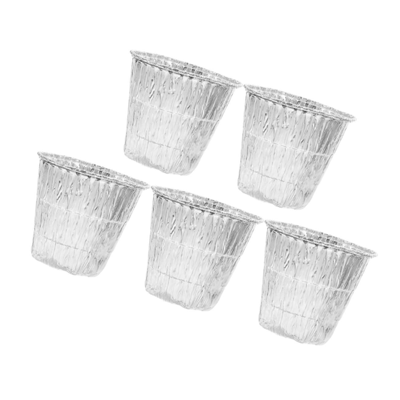HAKIDZEL Outdoor BBQ Grill Accessories 5pcs Disposable Aluminum Foil Liners Grill Grease Pan Grease Trap Easy Clean Leak Proof Design