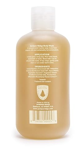 Miniatura 8 de Juniper Ridge White Sage Body Wash - Jabón de castilla vegano orgánico concentrado - Aceite esencial de baño y ducha de ingredientes naturales sin