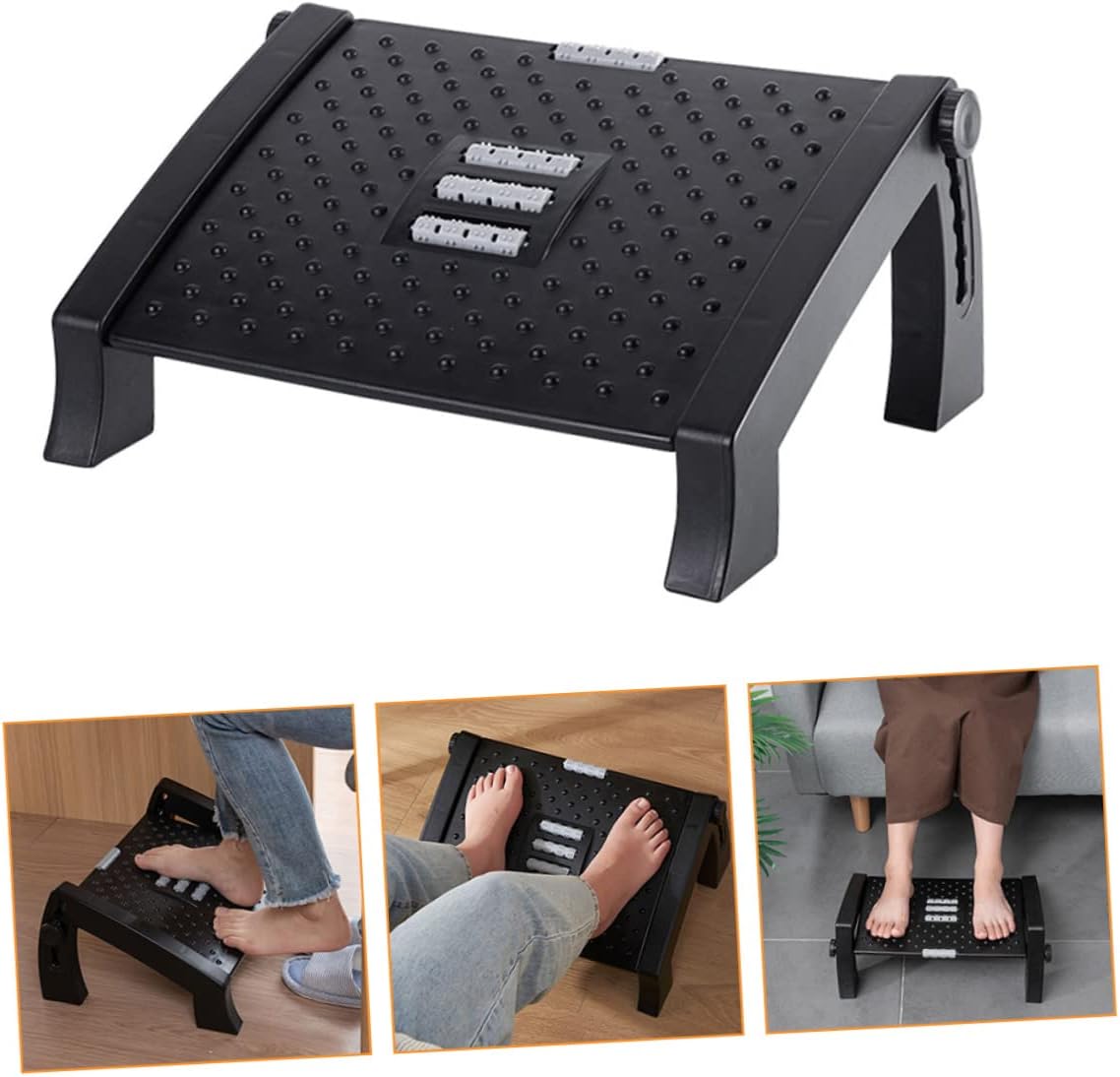 Ergonomic Office Desk Footrest Step Stool for Workbench Under Desk Foot Rest Leg Supporter