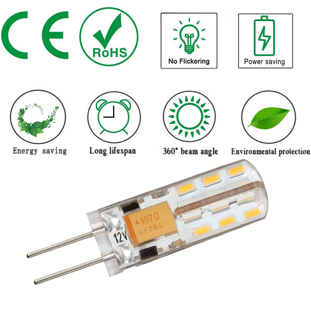 1Pack Set G4 24 SMD LED Warm White 130-150LM Mini Corn Light Bulb Lamps 1 5 Watt AC — view 2