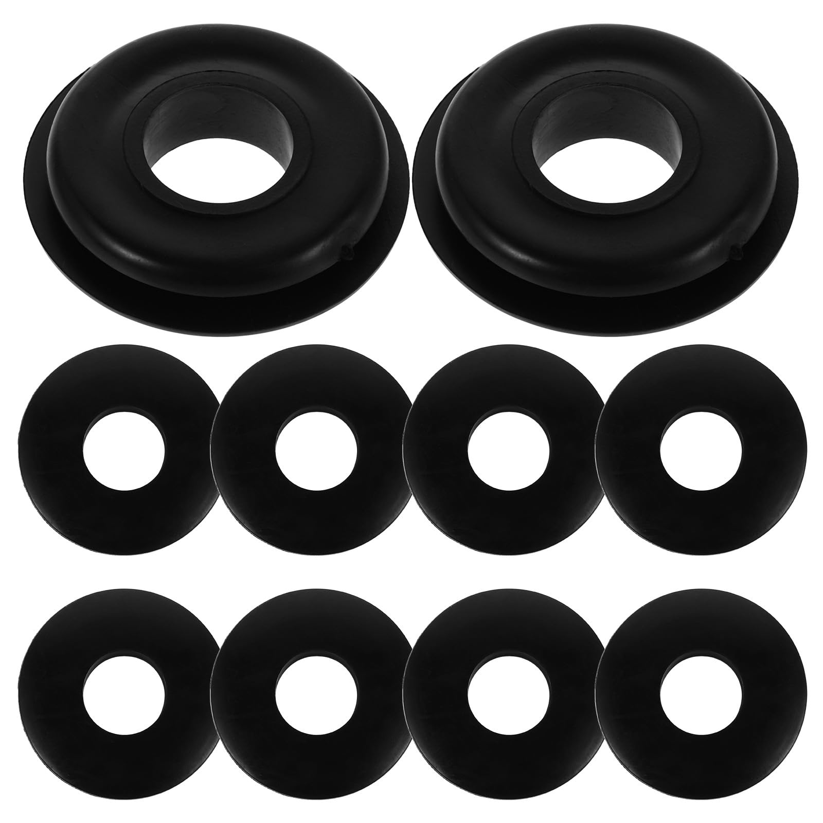 PLAFOPE Juego de 100 Juntas de Goma Negra para Válvulas Manuales de Semirremolques, Sellos Estándar Duraderos y Flexibles, Kit de Sellado para Manos de Camión, Accesorios Industriales