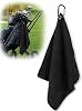 1PCS Golf Towel - Golf Towel with Clip - Microfiber Waffle Towels - Quick-Dry Cleaning - Golf Bag Use Black, 30×30cm