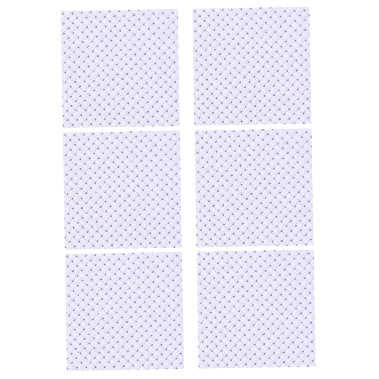 HOMSFOU Beginner Cross-Stitch Fabric 6pcs Cloth Embroidery Fabric Quarters 4pcs 30x30cm 2pcs 50x50cm DIY Embroidery Craft Safe Cotton Material