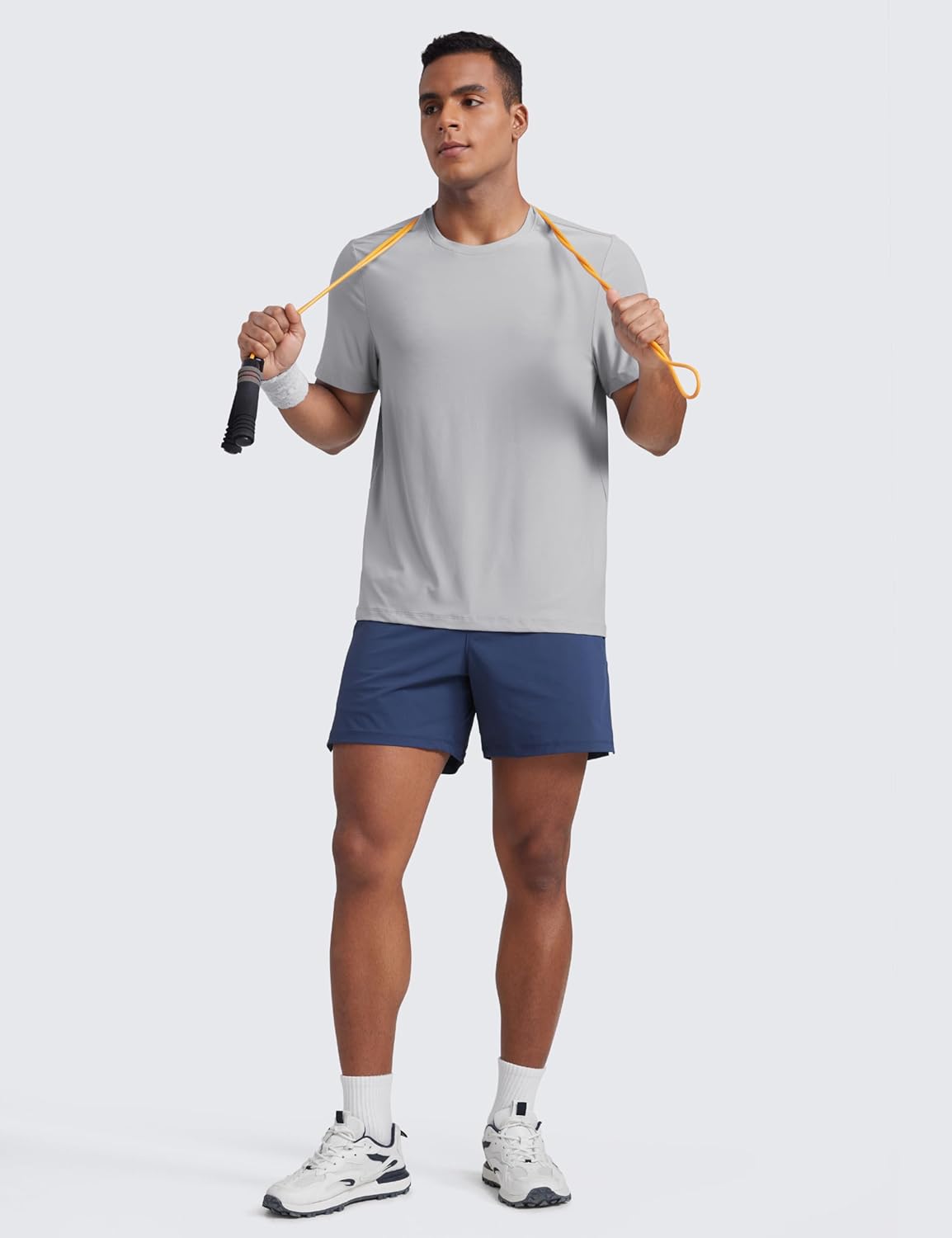 CRZ YOGA Cloudweight Crewneck Shirts for Men - Comfy Lightweight Workout Casual Athletic Short Sleeve T-Shirts - Image 3