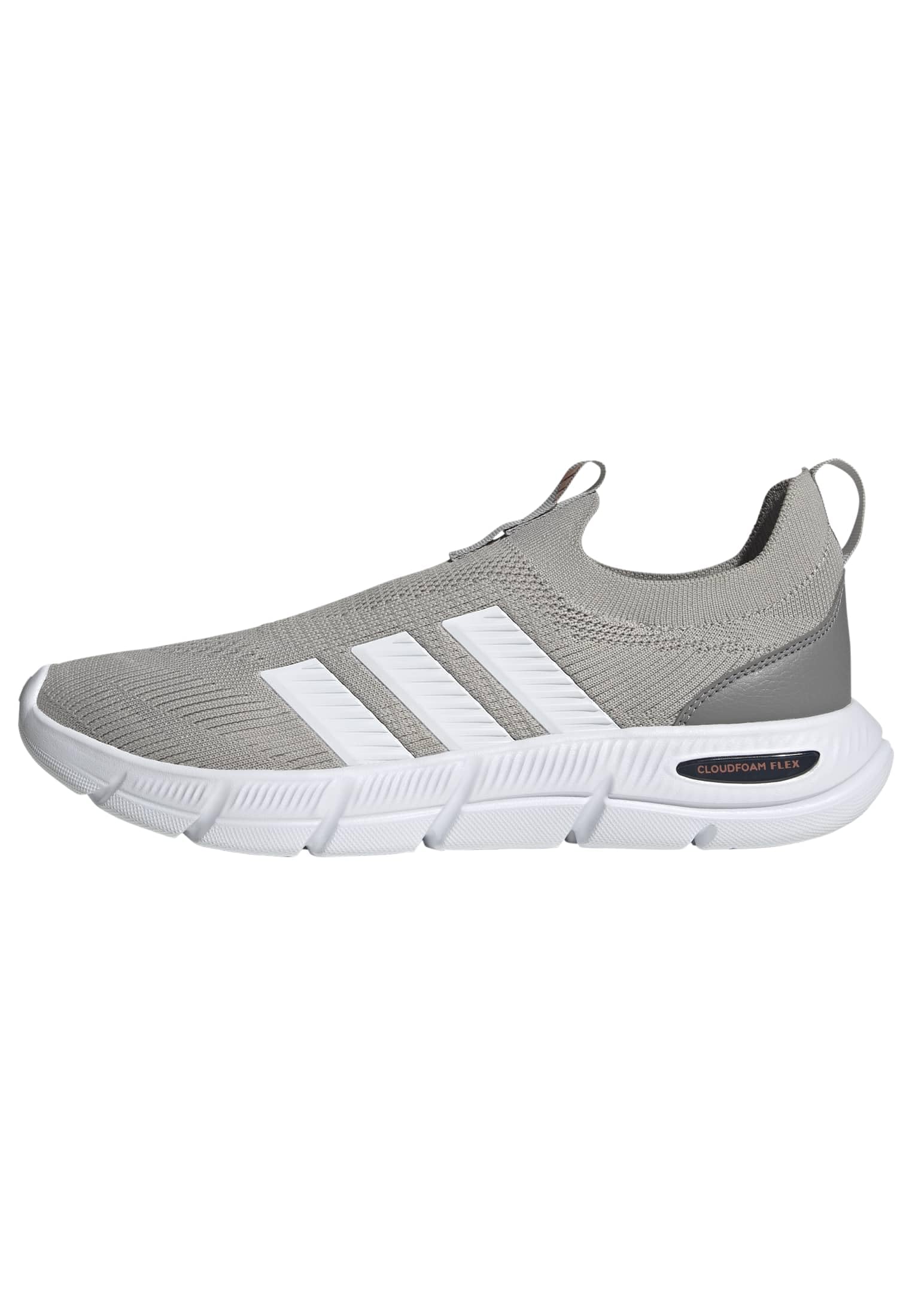 adidas Sportswear Mens Cloudfoam Flex Sock Trainers, Gretwo/Ftwwht/Grethr, Size 6, Men