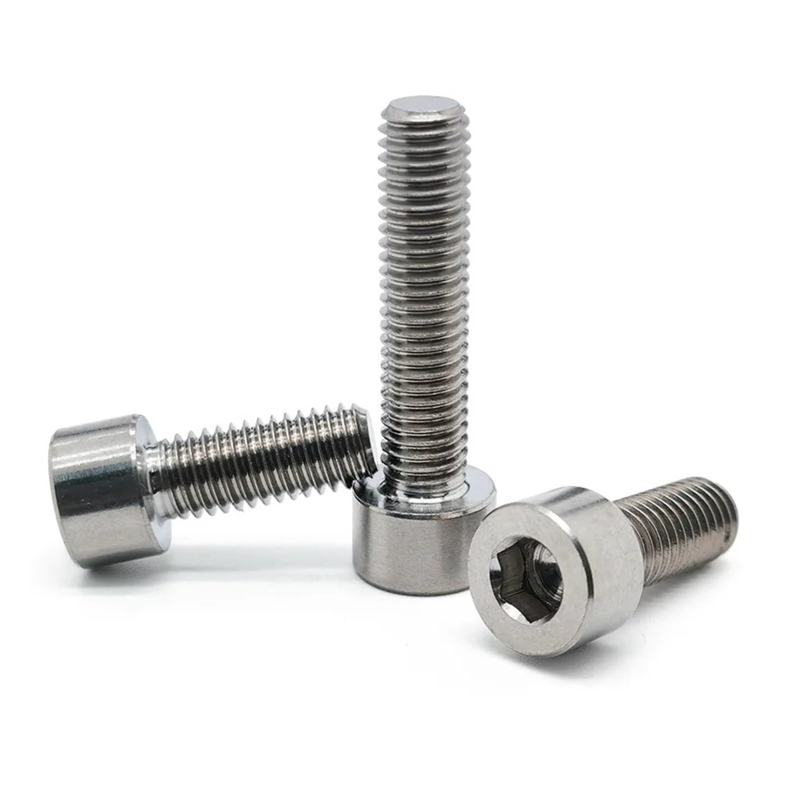 Tornillo Moleteado Tornillos de zócalo hexagonales cabeza cilíndrica aleación titanio tornillos magnéticos Para uso industrial(M2x14mm)