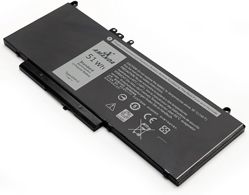 G5M10 Battery 7.4V 51Wh for Dell Latitude 14 15 E5450 E5550 E5250 P48G001 Series 15.6 inch 8V5GX R9XM9 WYJC2 1KY05 080-854-0066 0WYJC2 451-BBLN PF59Y R9XM9