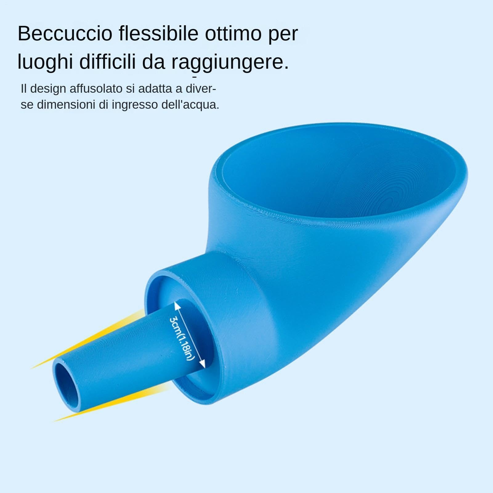 Imbuto Per Carico Acqua Camper, Imbuto Di Ingresso 'acqua Pers Auto Bocca Largo Anti-goccia, Riempitrice Garaffa Viaggi, Per Rifornimento Acquas Campers Terrazzo Giardino Yacht