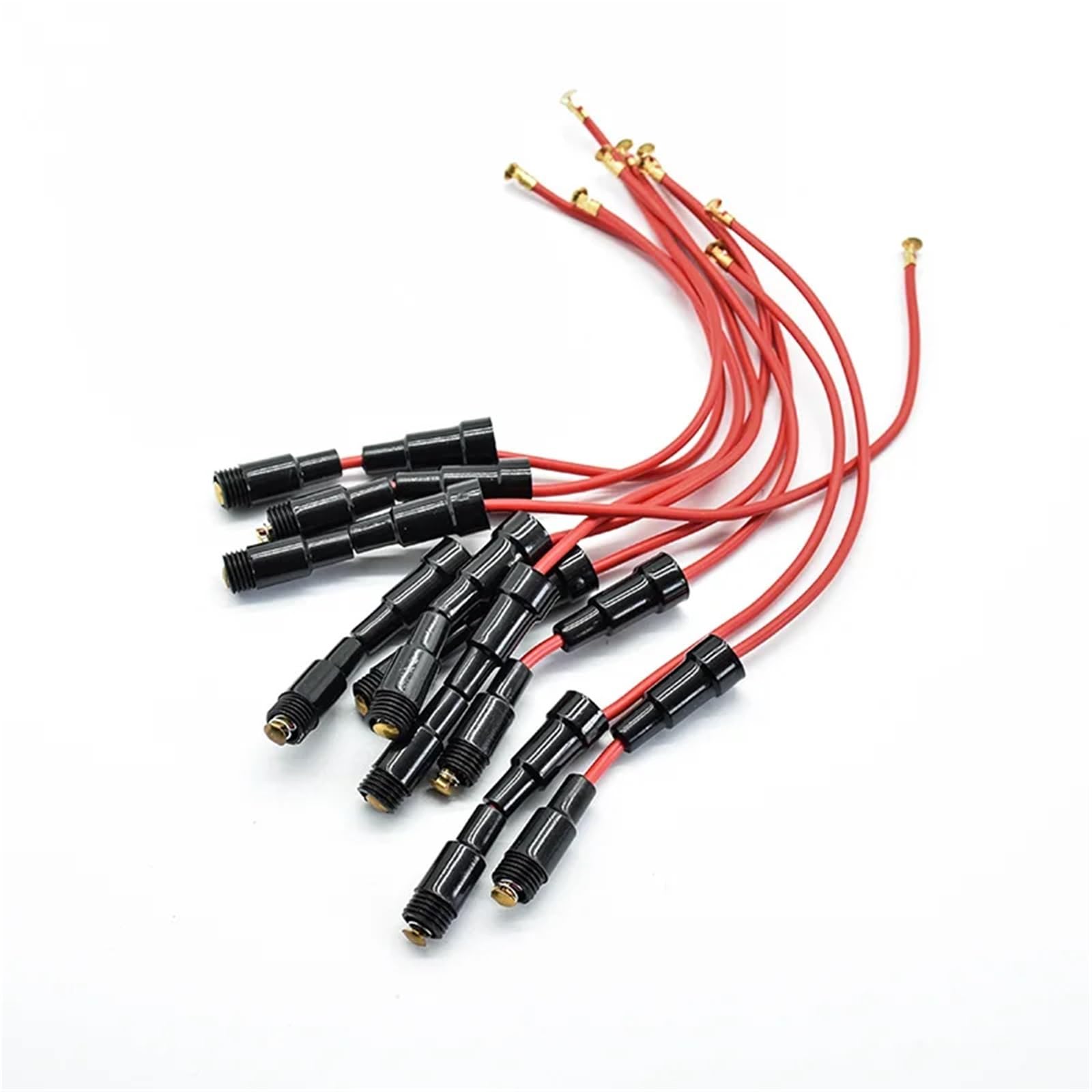 5 * 20mm Inline-Sicherungshalter 220 V Flinke Schraube Typ Flinke Glassicherung mit 22 AWG Draht XF30 5 Stücke