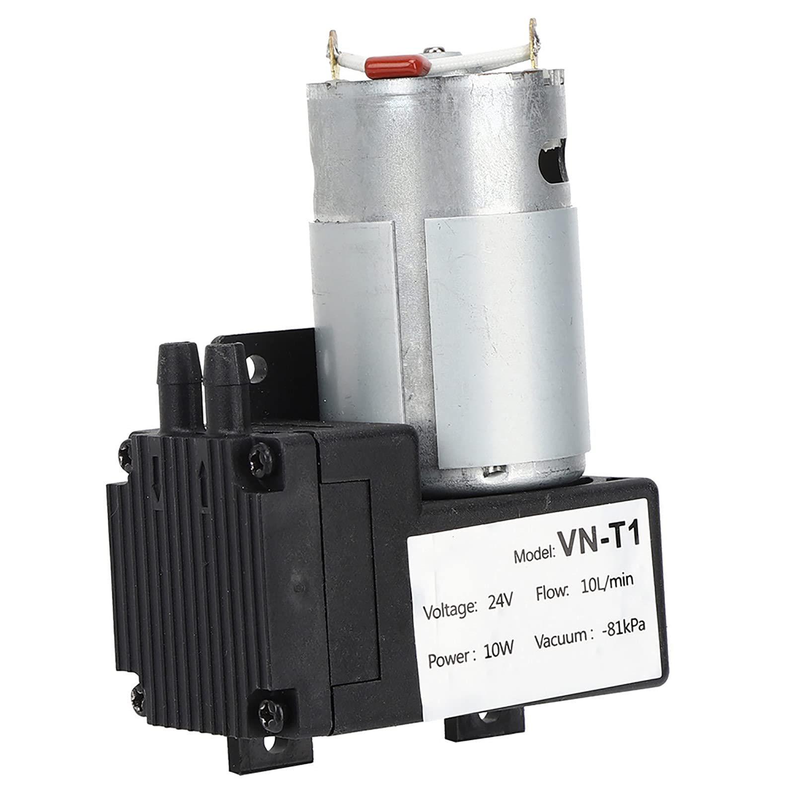 Low Noise, Portable VN T1 Micro DC Vacuum Pump, High Vacuum Performance, DC Pump for Industrial Accessory with Air Trap Pump,Engineering Plastic Material (DC24V)