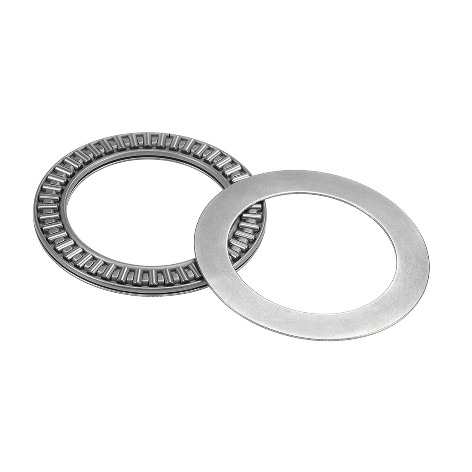 2uds AXK5578 Empuje Aguja Rodillo Rodamientos - [55mm x 78mm x 3mm] con Arandela para Transporte Equipo Uso, Cromado Acero
