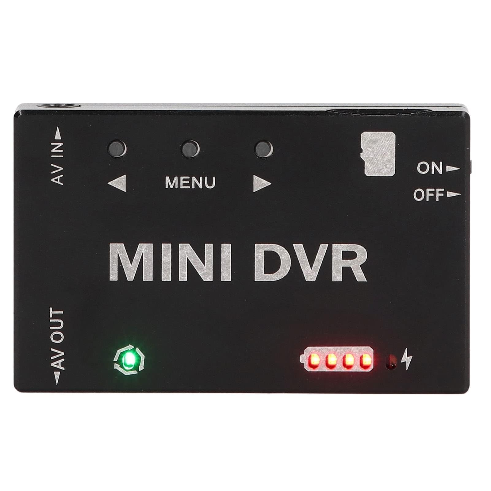 Qcwwy Mini FPV DVR -Modul Mini Digital Video Recorder DVR Recorder mit NTSC PAL Switchable 32 GB Support 11 Sprachmenü für FPV -Drohnen RC Modell