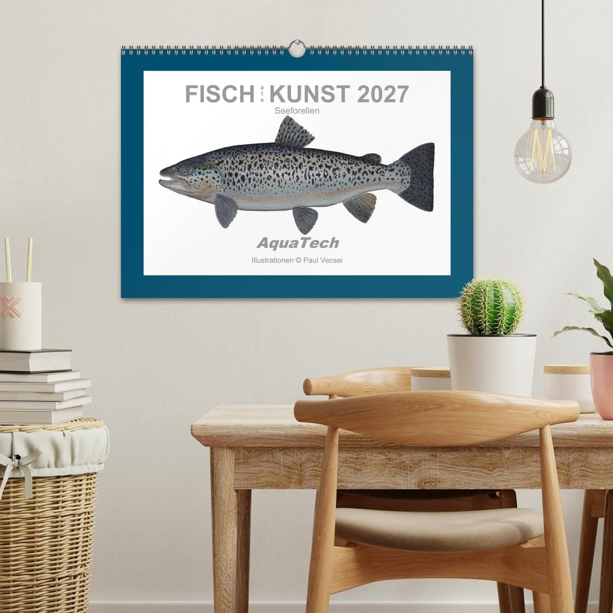 Fisch als Kunst 2027: Seeforellen (Wandkalender 2027 DIN A3 quer), CALVENDO Monatskalender: Mit 13 wissenschaftlichen Farbillustrationen (CALVENDO Tiere)