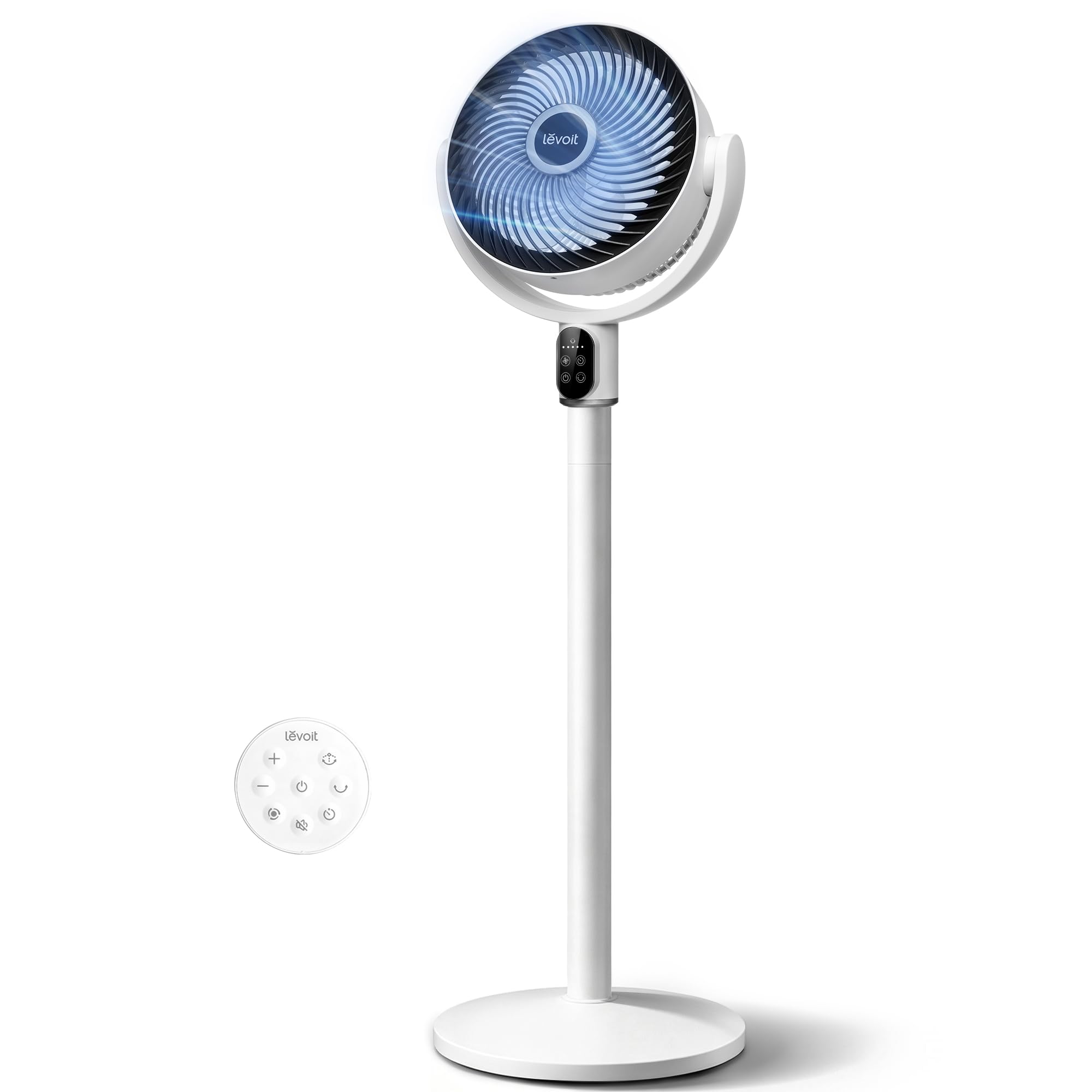 Photo 1 of ***RECOMENDED FOR PARTS/ FAN BLADES DON'T SPIN/ DOES ROTATE/ MISSING POWER CORD*** Levoit Pedestal Fan - 90° Oscillation, 20dB Quiet, 5 Speeds