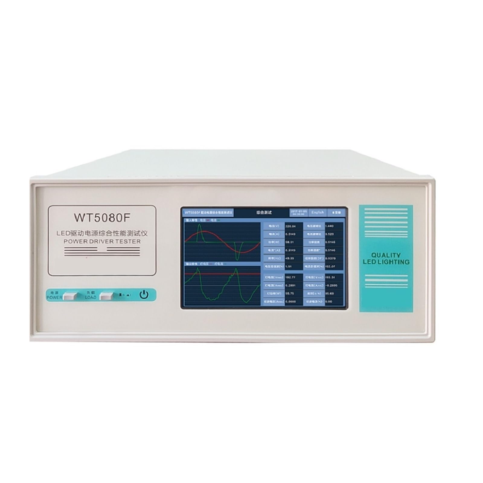 Spectromètre, Testeur de courant pilote LED WT5080F avec microcontrôleur haute vitesse et contrôle A/N précision