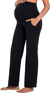 Sunzel Maternity Wide Leg Pants Over Belly Flowy Pregnancy Lounge Pants with Optional Pockets, Stretchy & Supportive Price In India