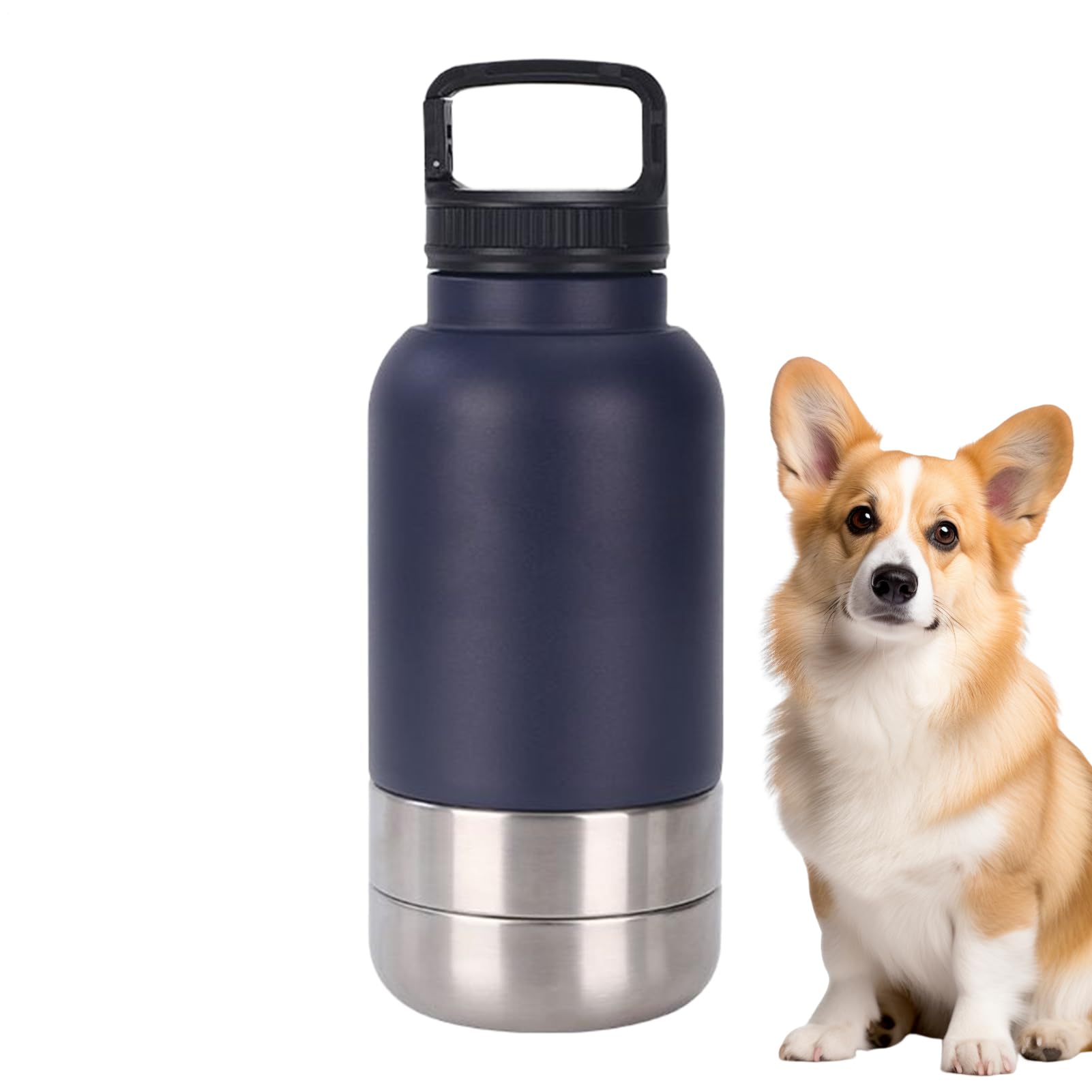 Borraccia Acqua Portatile Animali Contenitore Cibo 1520 ml Animali | Borraccia Termica Da Cuccioli Per Viaggio Appartamento Outdoor Road Trip Escursioni Campeggio Passeggiate Picnic Dormitorio