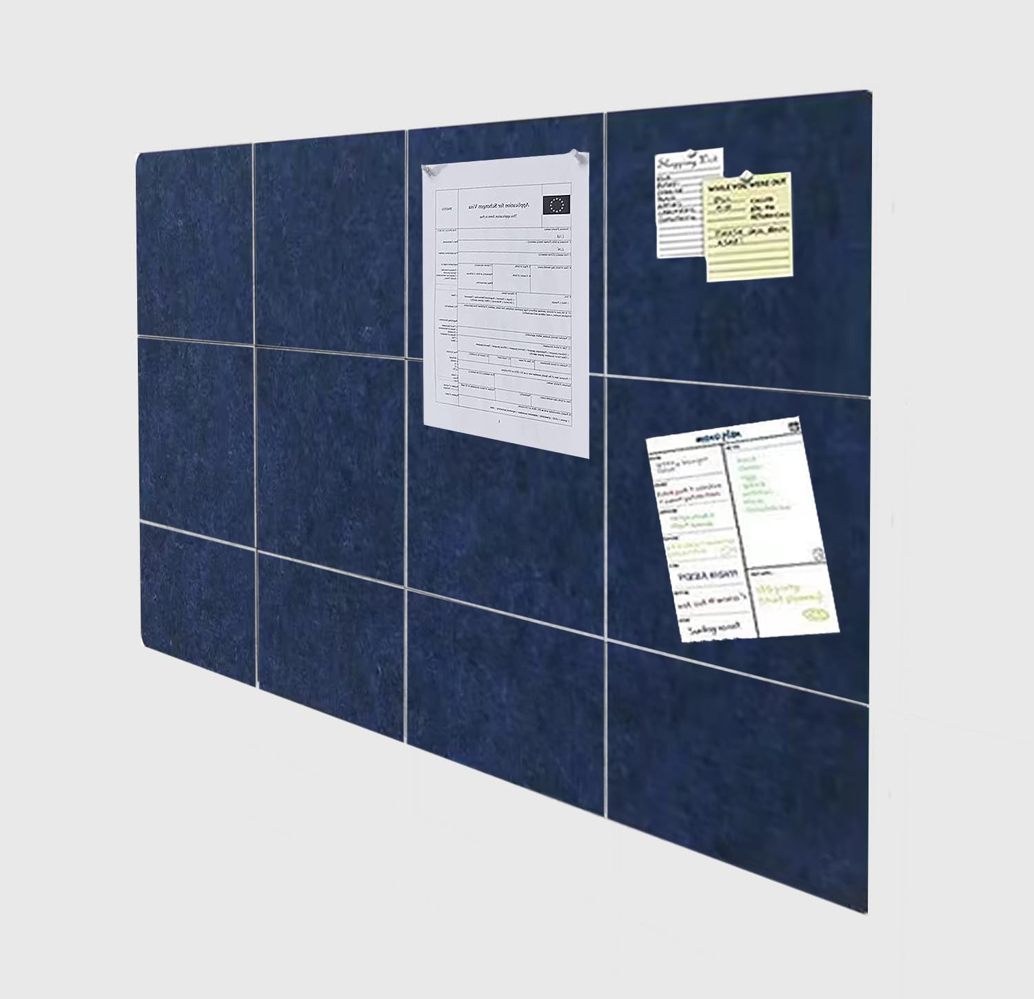 Grand Tableau D'affichage, Grand Tableau D'affichage Mural En Liège Alternatif Pour Mur, Tableau En Feutre De 122 X 91,4 Cm, Tableau D'affichage Pliable, Tableau D'affichage – Noir