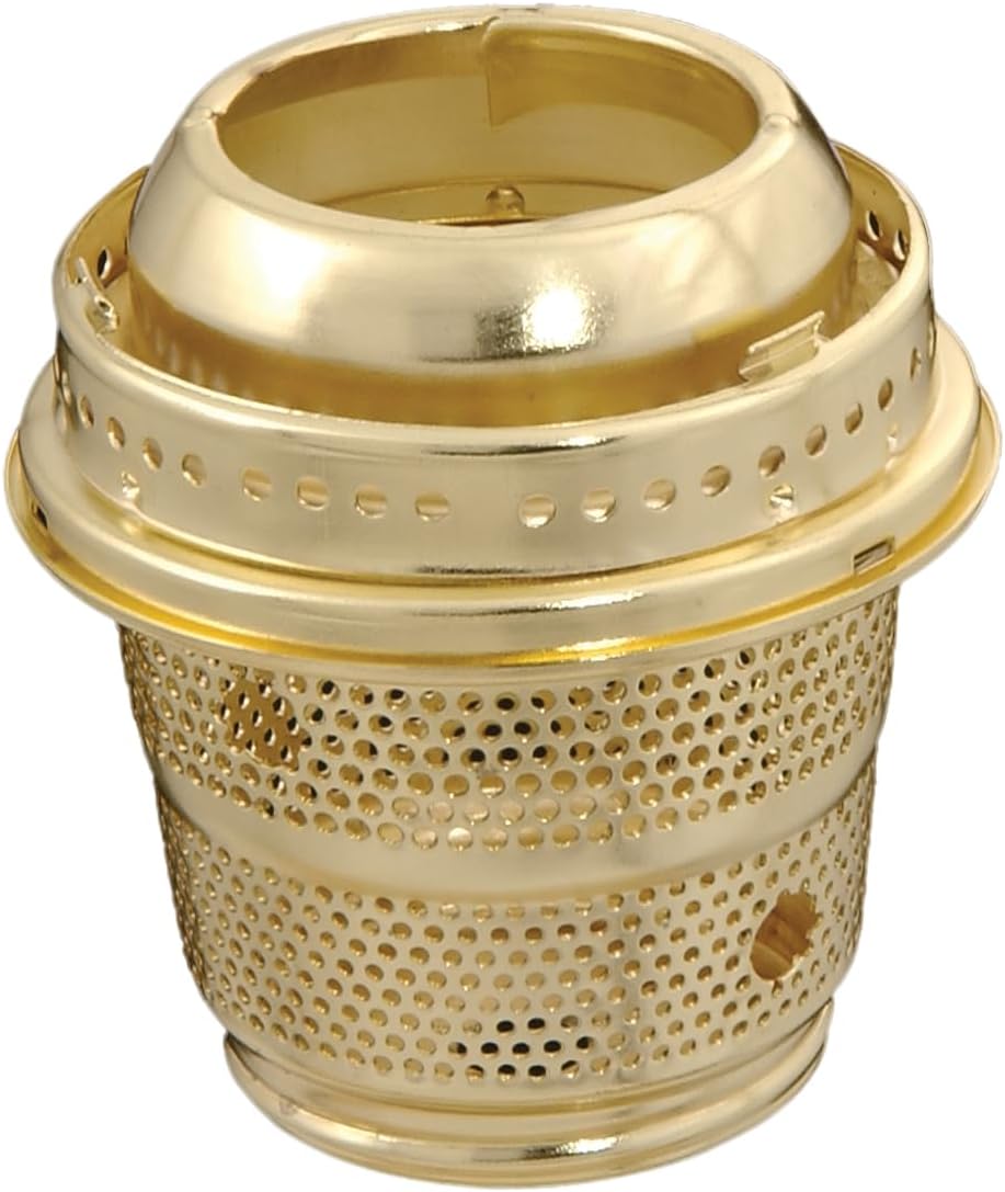 B&P Lamp® Solid Brass Cut-Out Burner Designed To Fit Aladdin Brand Lamps