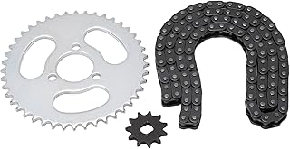 RiToEasysports T8F Front and Rear Sprocket Chain,Steel Motor