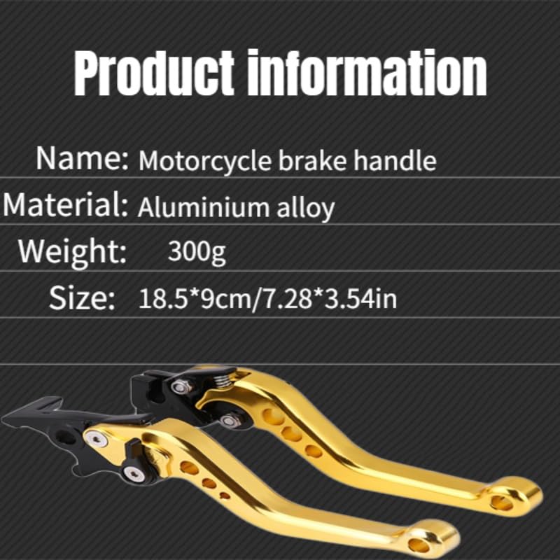 Poignée de modification CNC moto avec levier d'embrayage réglable multi-vitesses - 3