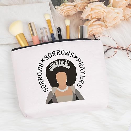 Miniatura 3 de VAMSII Bolsa de maquillaje inspirada en programas de televisión Merch Sorrows Sorrows Prayers, bolsa de cosméticos British Queen Merch para