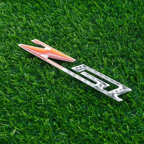Image of Hood Door Tailgate Trunk Badge Nameplate Emblem Replacement for Z51 1Pc (Chrome Outline Carbon Fiber Look)