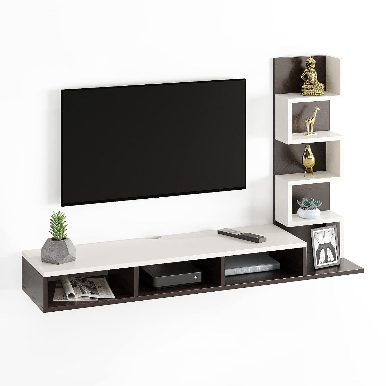Dream Furniture Wooden Tv & WallMount Entertainment Unit — free download