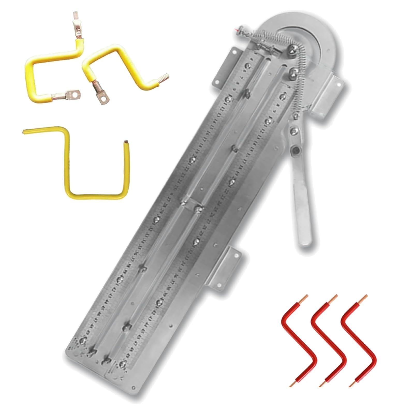 GYKOZY Wire Bender Tool, Stainless Steel Manual Bending Machine with Adjustable Screw, 30-120° Angle for Quick Bending of 10-50 Square Wires
