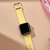 Vista 249 de Correa deportiva de silicona suave compatible con cierre clásico compatible con correas de Apple Watch de 49, 45, 44, 42, 41, 40 y 38 mm para iWatch