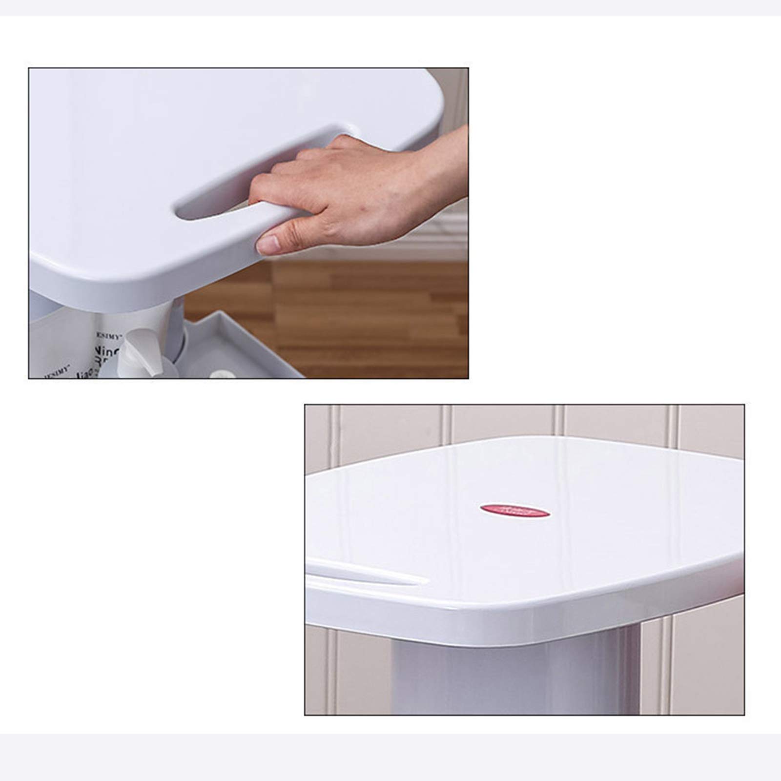76 cm di altezza per strumenti pesanti, carrello, carico vassoio, 150 kg, carrello per salone di bellezza, carrello degli attrezzi con ruote, bianco