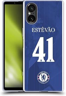 Head Case Designs Officially Licensed Chelsea Football Club Estêvão Willian 2025/26 Players Home Kit 2nd Group Gel Case [Military Grade Protection] Compatible with Sony Xperia 5 V 5G