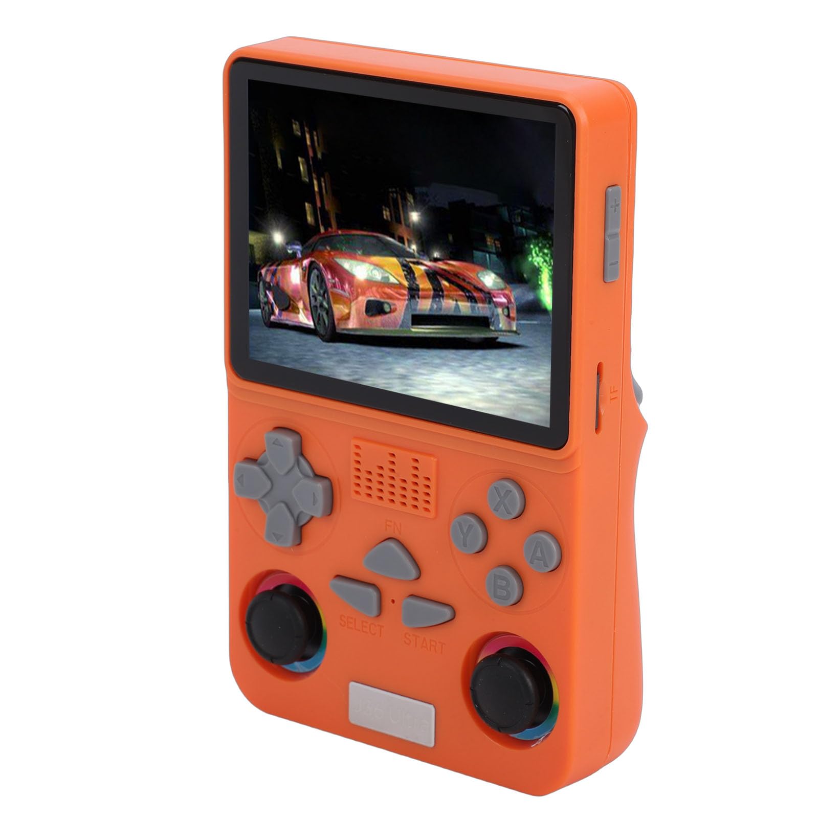 KIMISS Consola de Juegos Portátil Retro con Almacenamiento Incorporado de 64 GB - Pantalla HD de 4 Pulgadas para Diversión de Juegos Retro en Red (Orange)
