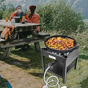 Vivicreate camping camp range chef griddle outdoor kitchen garden grill propane gas 20psig high pressure cook stove burner estufa quemador cusina  urban country home decor