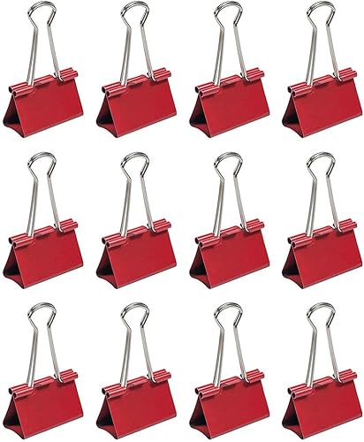 Vista 205 de Broches aprietapapeles JAM Paper®, Rojo