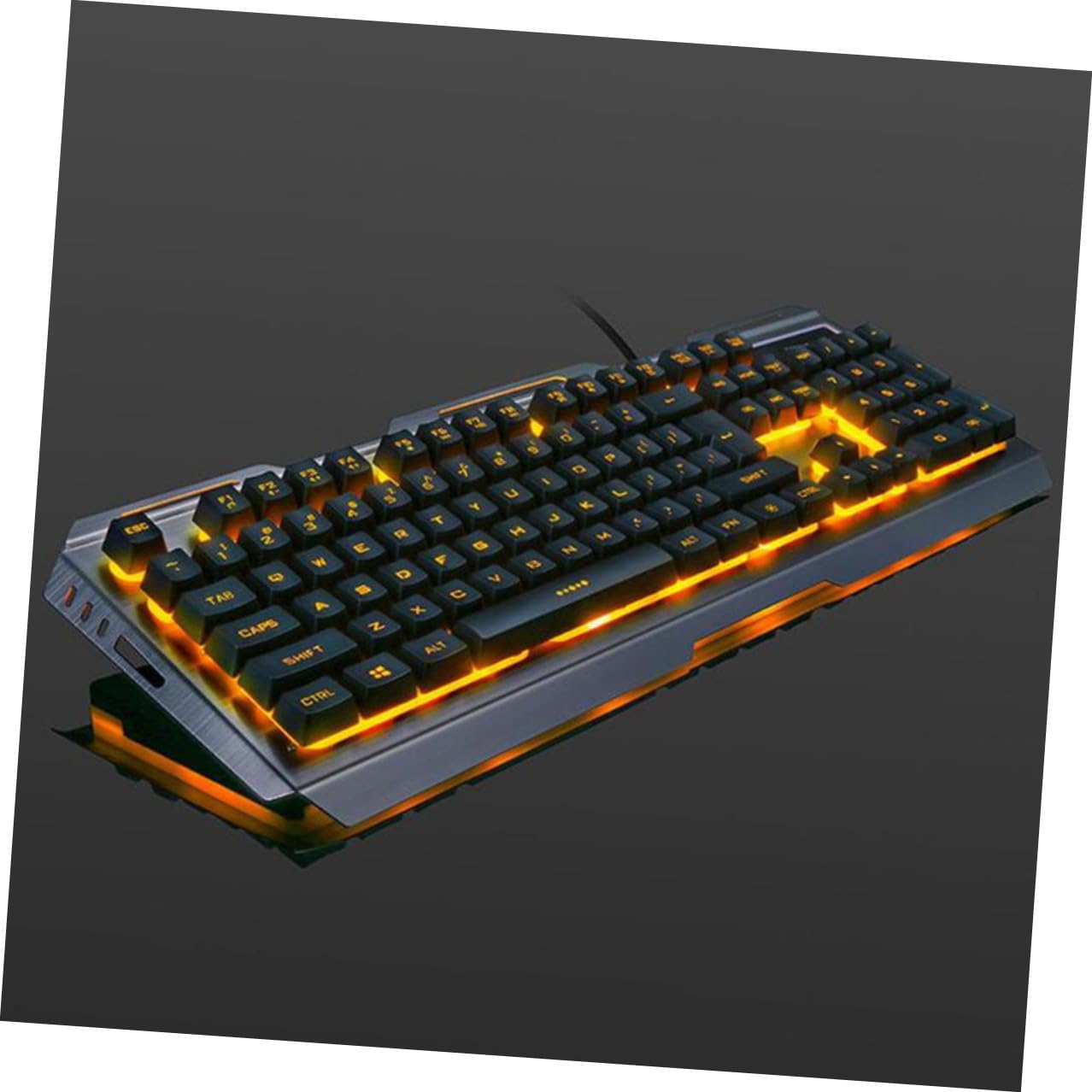 Set Tastiera Meccanica Gaming Retroilluminazione LED e Mouse Ergonomico USB Nero in Plastica Tasti Flottanti e Funzioni Multimediali Fn