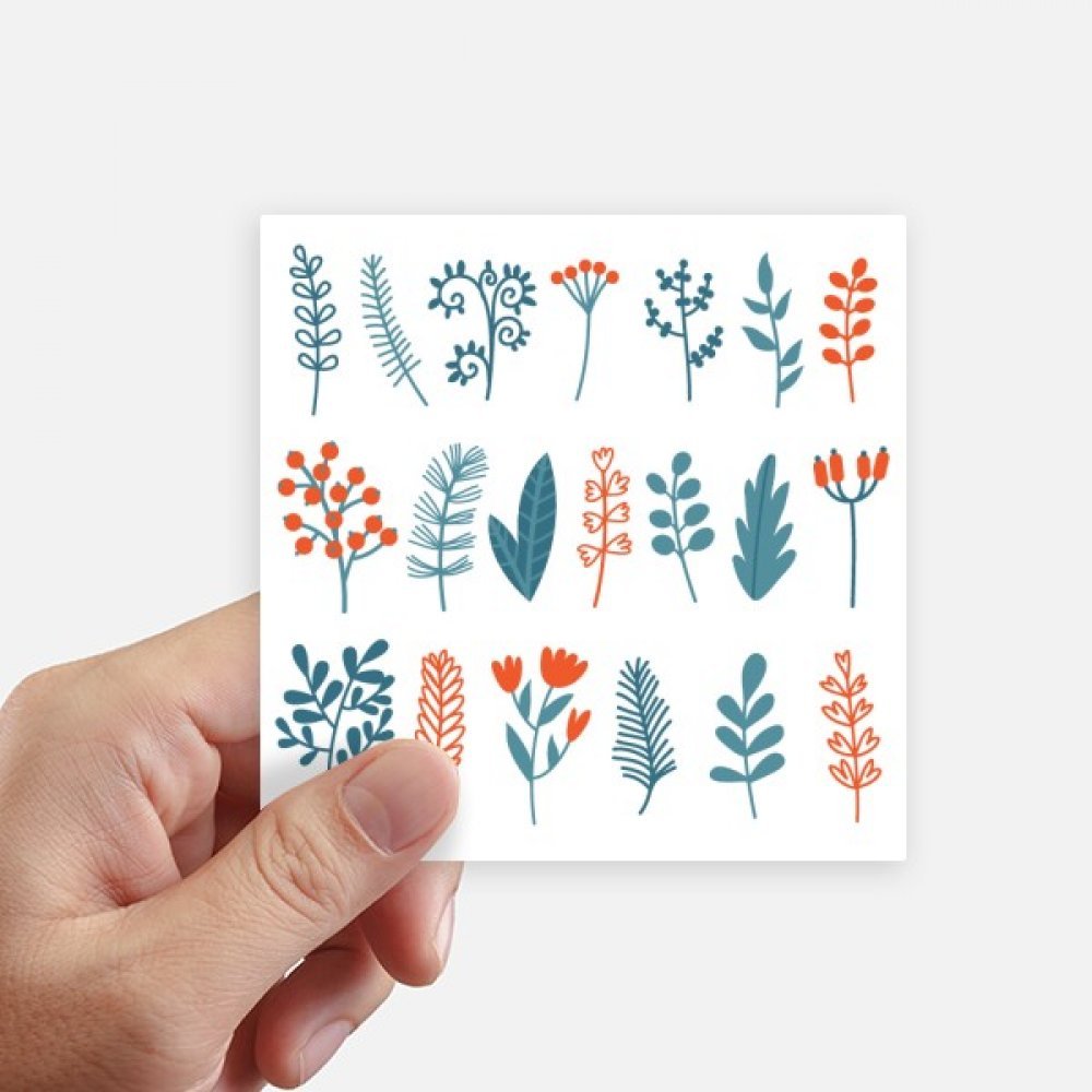 Autocollant carré Noël 10cm x 10cm DIYthinker lot de 8 stickers imperméables pour PC et valise