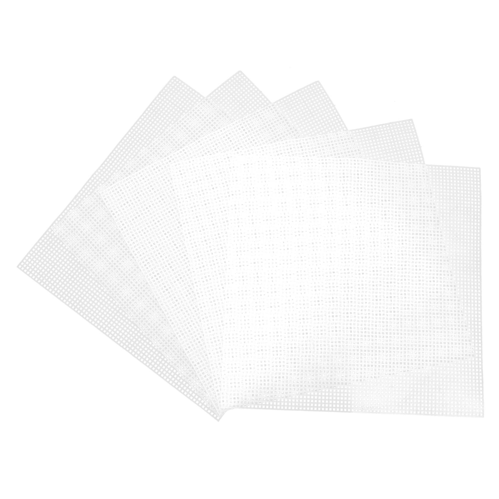 BEBEMOKO Plastic Canvas Sheets Bag Making Crocheting Accessories Mesh Canvas Sheet Purse Kit
