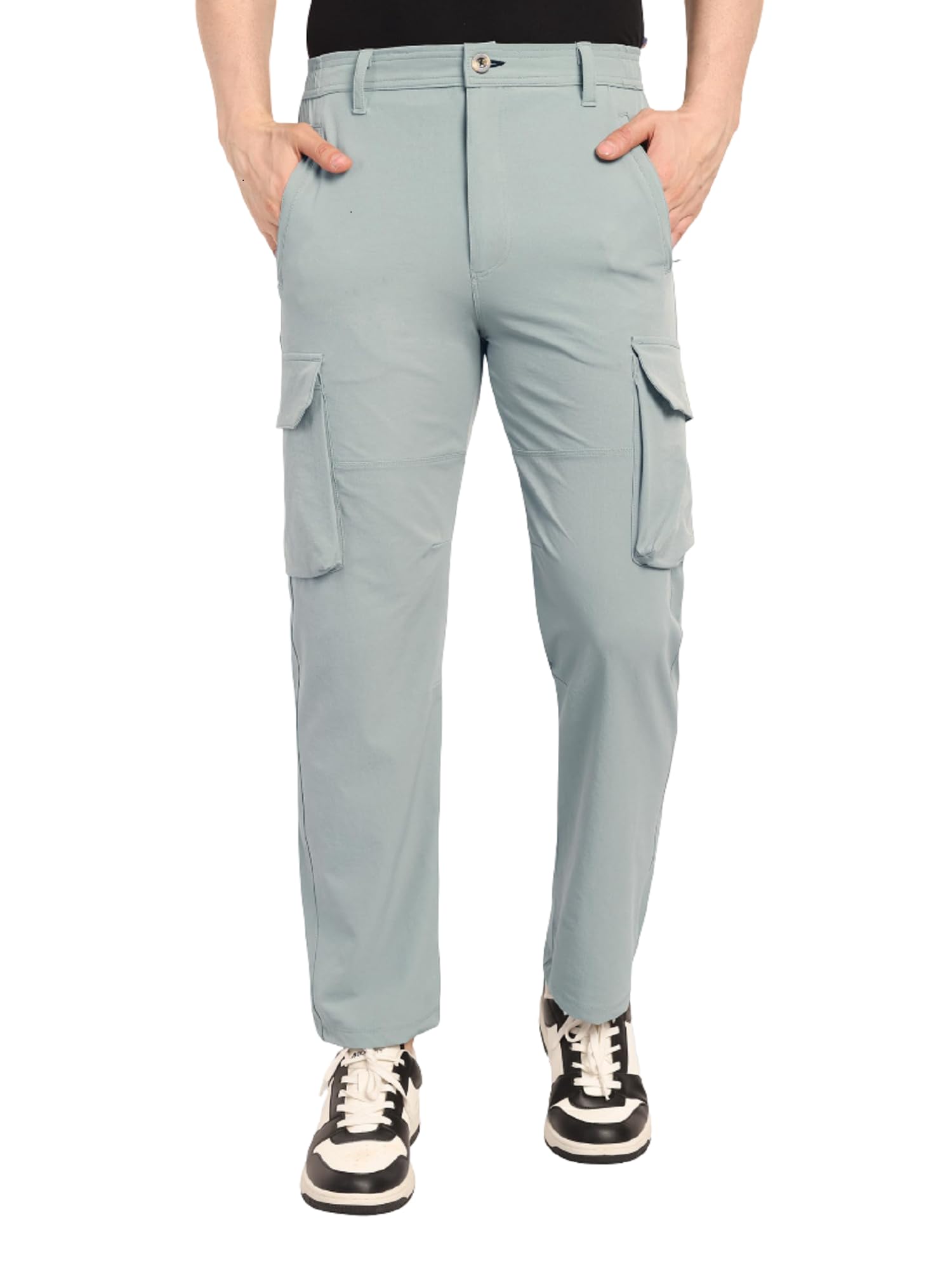 Casual Cargo Pants for Men | Nylon 6-Pocket Quick-Dry Trousers || Cargo Pant for Man-image-31