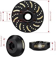 Vista 3 de GLOBACT Juego de pesos extendidos de latón negro de 1.47 oz (340 g) de contrapeso, cubo hexagonal extendido de 0.47 pulgadas para 1/10 Trx4 Trx6