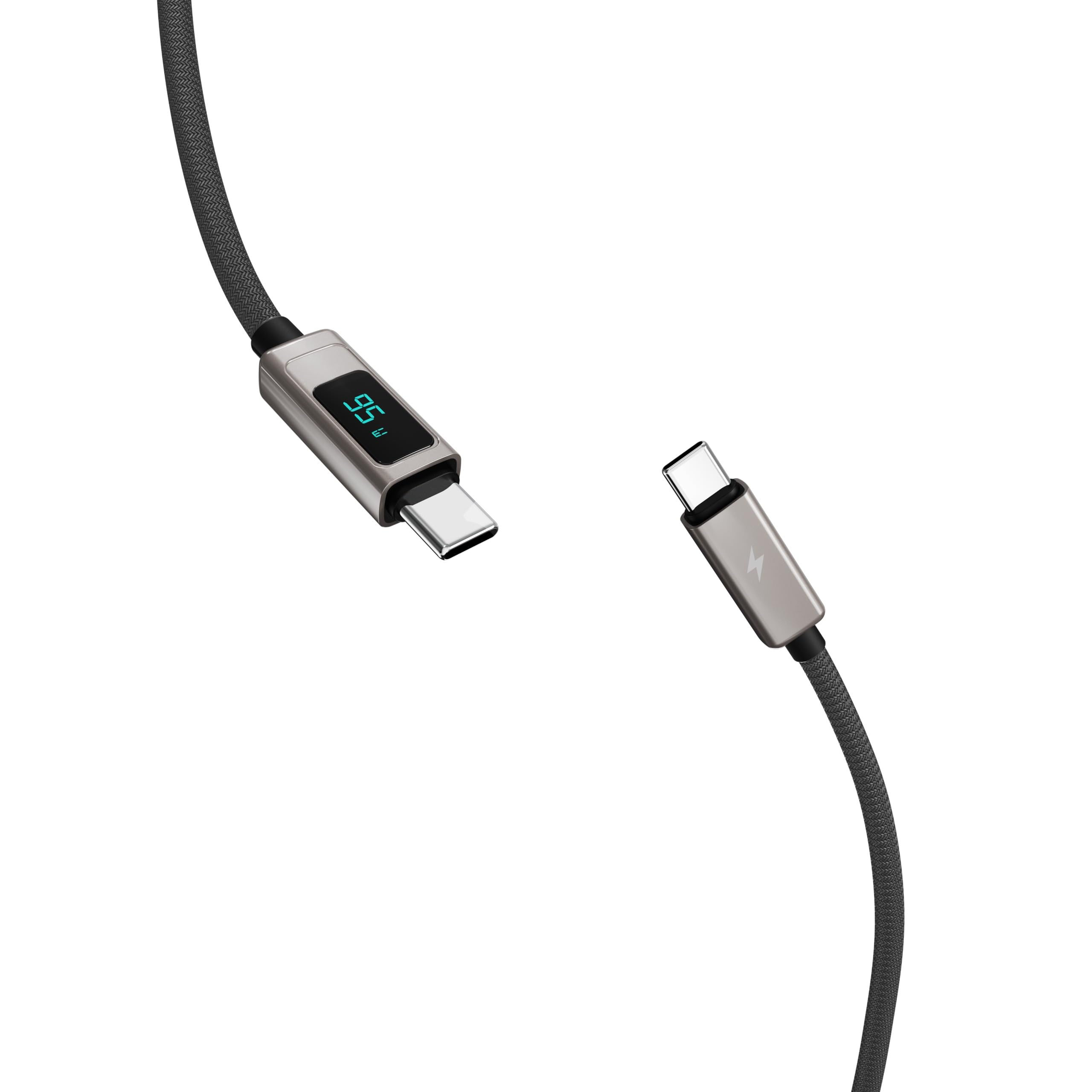 GM G+ PD 100W Data CC Cable Type-C to Type-C Fast Charging LED Digital Display of Power Output |Tough Fiber Braided Cord Compatible with Apple Devices, Samsung Phones, Laptops, Tablets, Google Phones (B0CT3L8LHT) Amazon Price History, Amazon Price Tracker