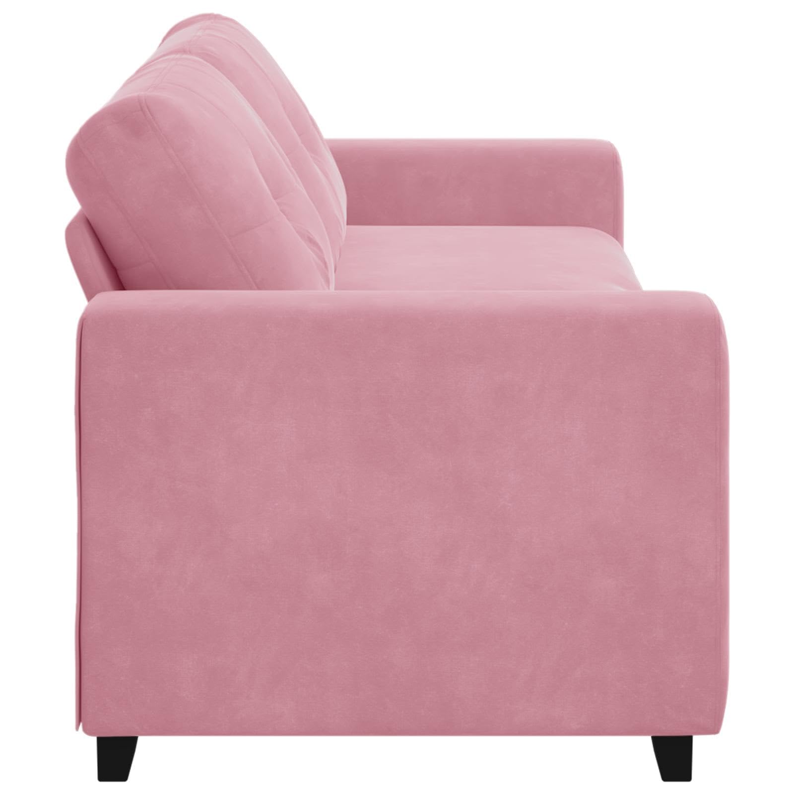 Générique Sofa 3-osobowa różowa aksamitna 180 cm
