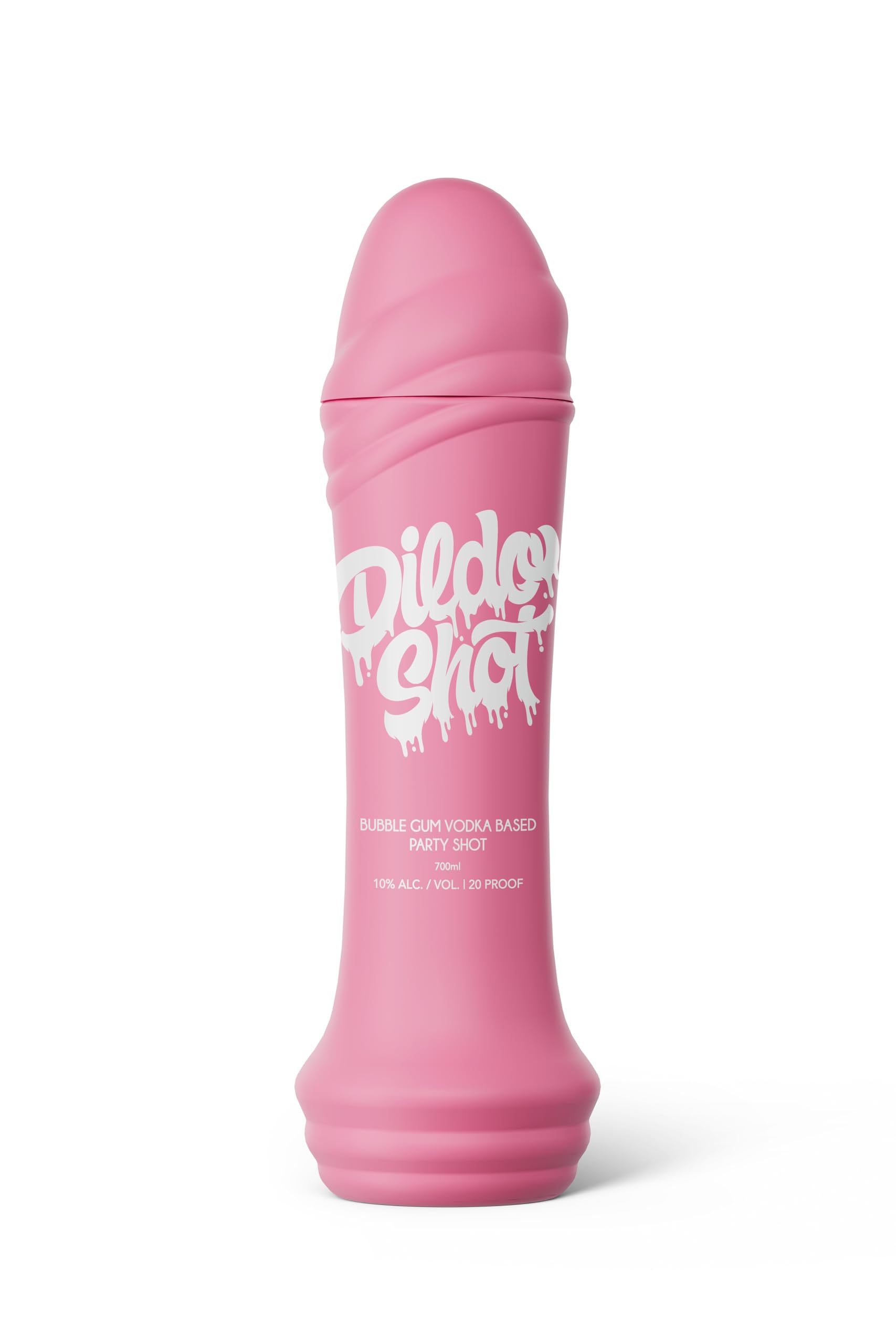Dildo Shot Bubblegum Vodka | 10 × 0,02 L | 10% Vol. | Süßer Party Shot mit Kaugummi-Geschmack | Spaßiges Geschenk & Gag-Drink für Partys