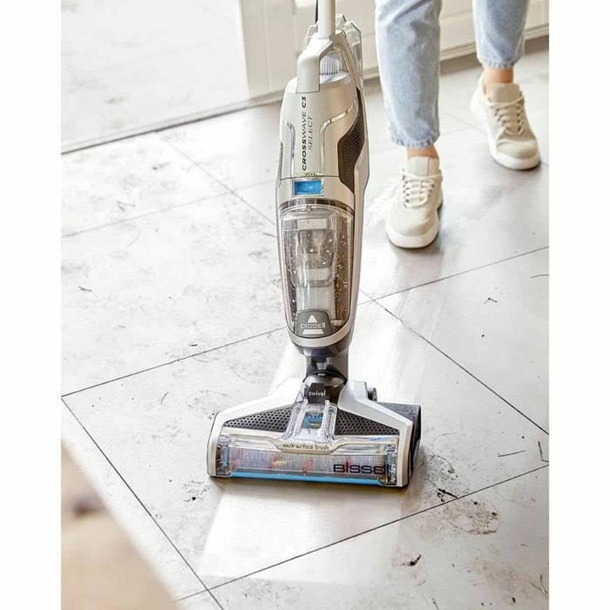 Bissell CrossWave C3 Seleziona 3551N - Rondella aspirapolvere 3 in 1 - pulizia multi -surface - ciclo di autoxtotage - potenza 5