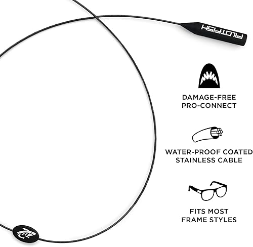 Miniatura 2 de Pilotfish Correa de alambre para lentes de sol, retenedor de gafas sin cola para gafas, soporte seguro para gafas para deportes y exteriores