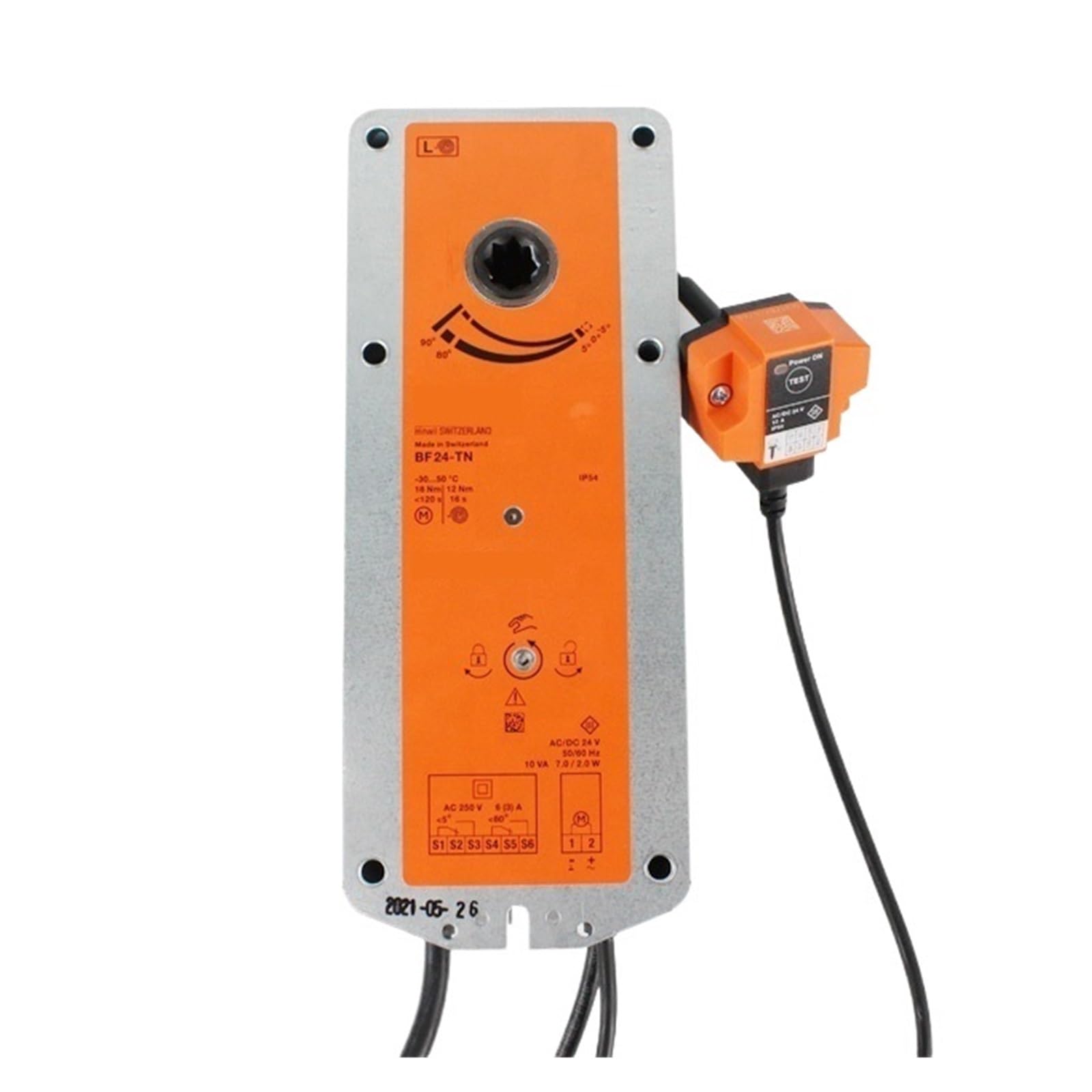 HEXEH Attuatore attuatore Rotante 18NM 12NM BF24 BF24-T BF24-ST AC24V DC24V Serrande Apri-Chiudi in HVAC(BF24-TN)