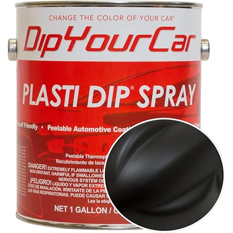 DipYourCar Plasti Dip Automotive Peelable Paint Gallon - Black Cover