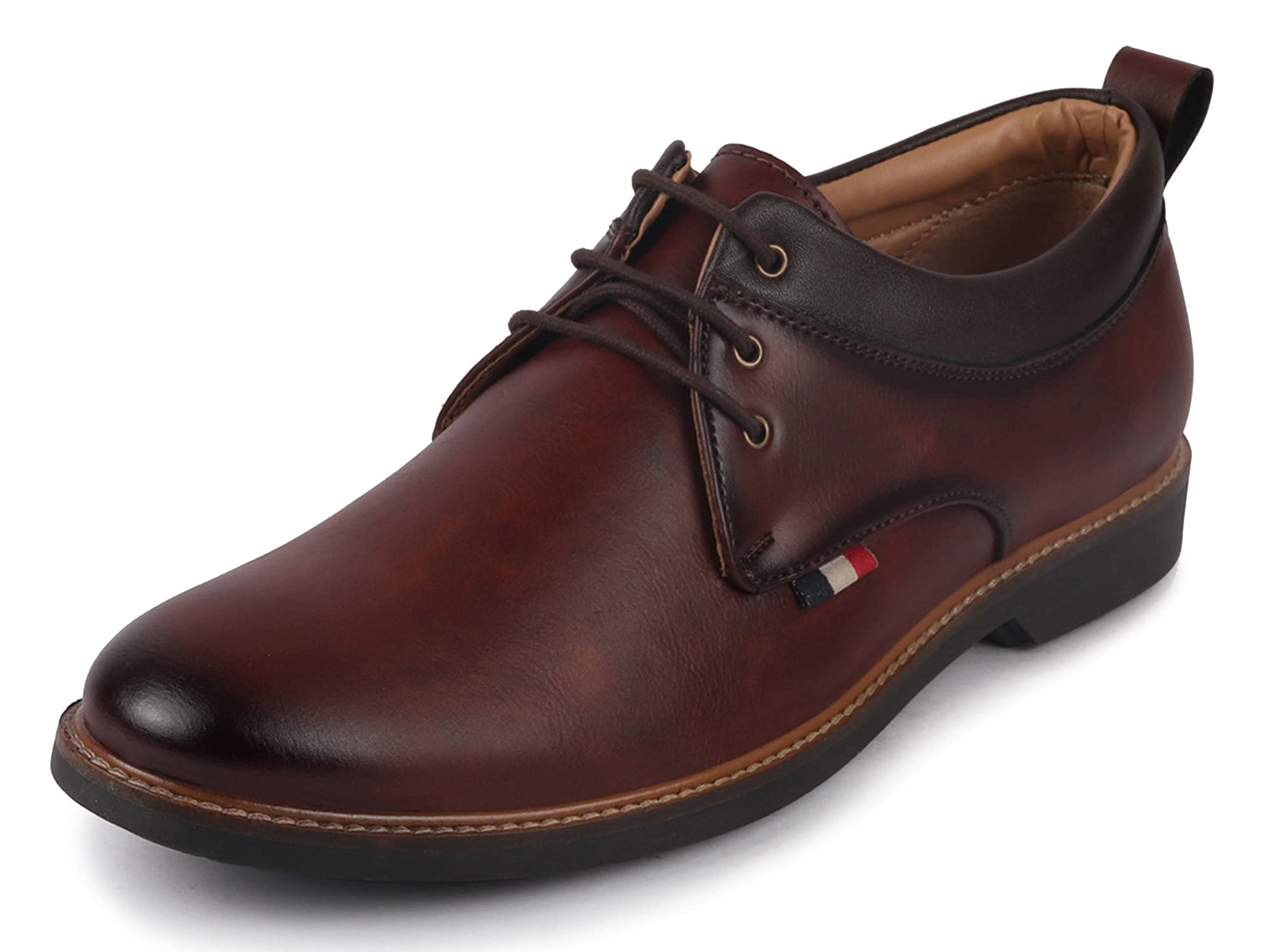 FAUSTOMen's Formal Lace Up Oxford Shoes for Office|Meetings|Daily|Comfort|Fashion|Stylish|Parties|Outdoor|Occasions|TPR Welted Sole (6-13 UK)